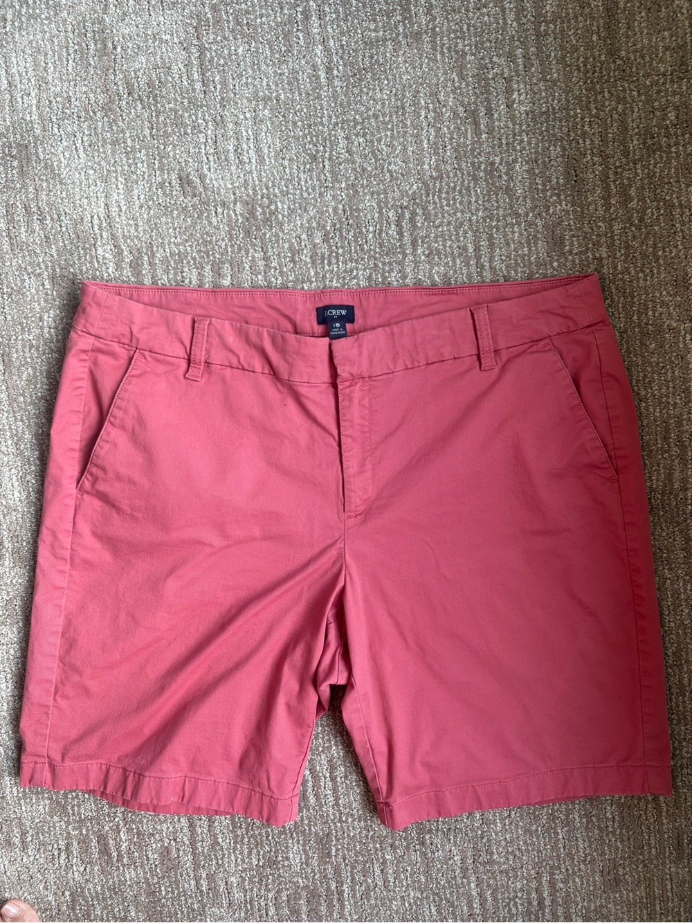 J. Crew Women's Dusty Rose Chino Shorts Size 16